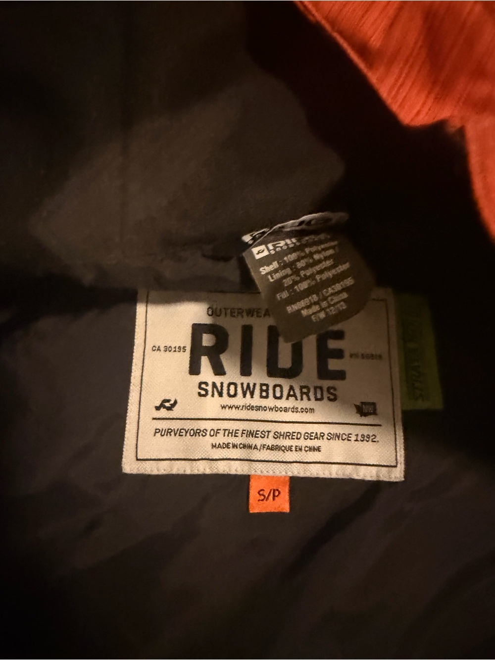 Ride Georgetown Shell Snowboard Jacket - Picture 5 of 5